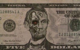 Counterfeit Five Dollar Bill